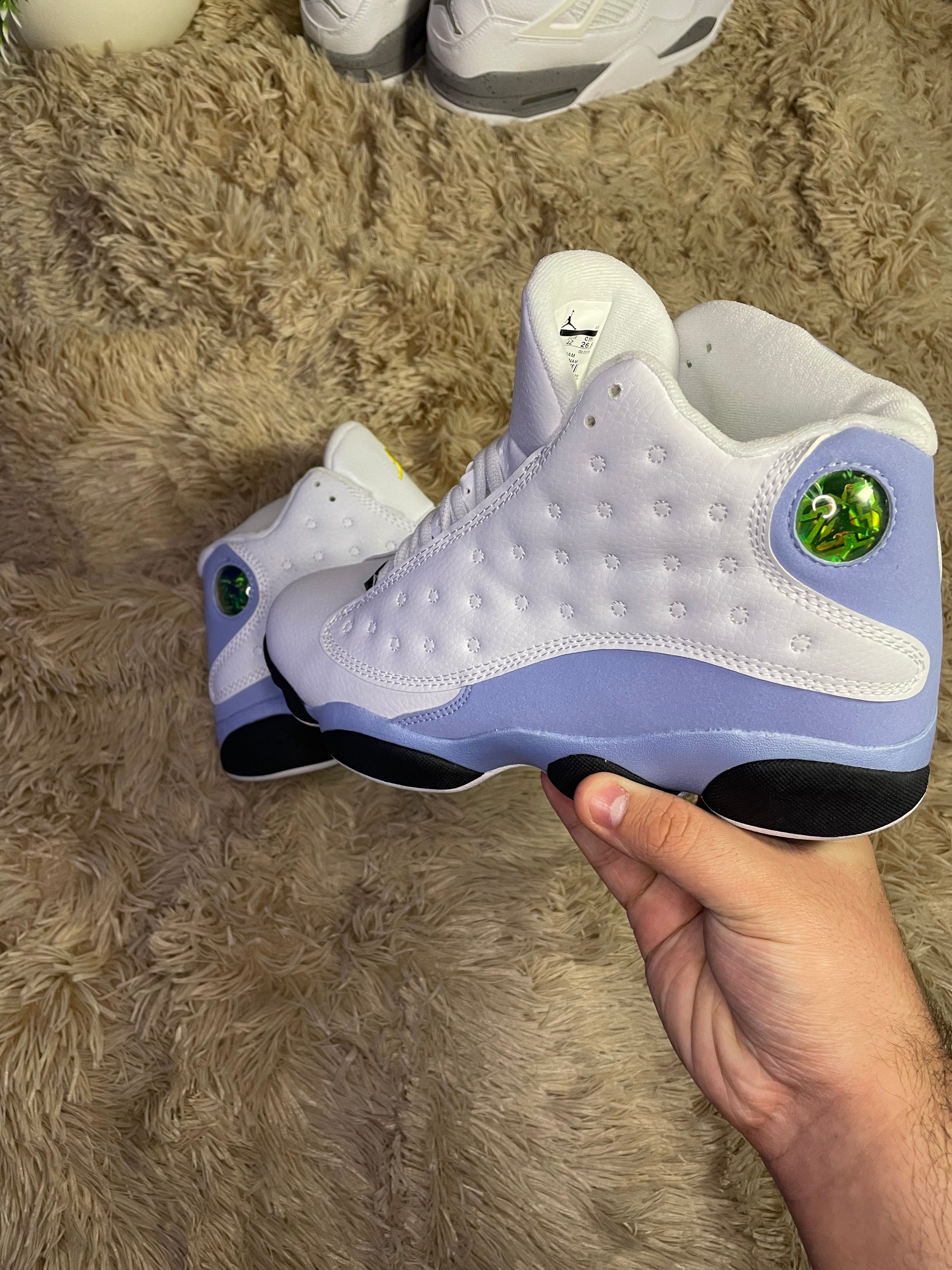 Air Jordan 13 White University Blue par