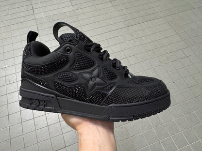 Louis Vuitton Skate Sneaker Crystal Negro