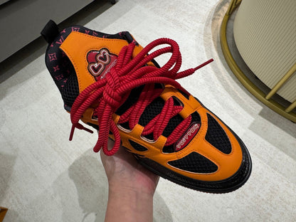 Louis Vuitton Skate Sneaker Negro Naranja