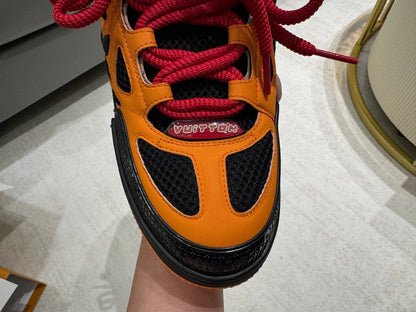 Louis Vuitton Skate Sneaker Negro Naranja