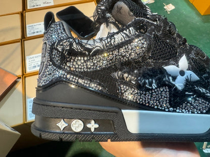 Louis Vuitton Skate Sneaker Swarovski Monogram Negro
