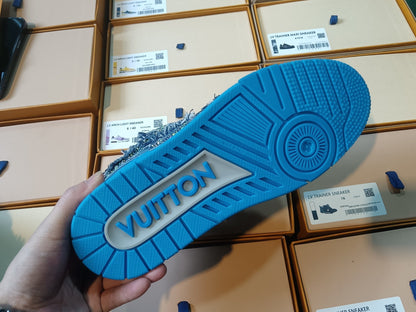 Louis Vuitton Skate Sneaker Swarovski Monogram Azul