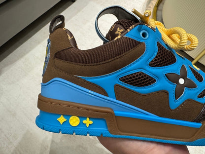Louis Vuitton Skate Sneaker Marrón Azul