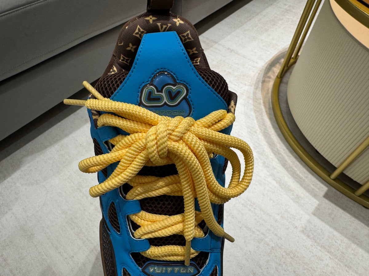 Louis Vuitton Skate Sneaker Marrón Azul