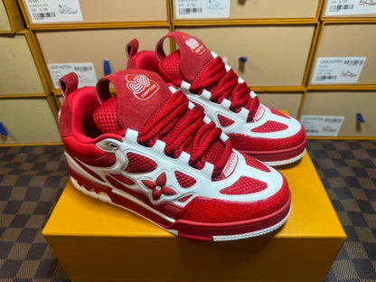 Louis Vuitton Skate Sneaker Rojo Blanco