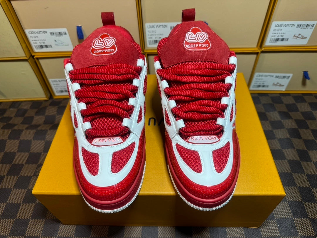 Louis Vuitton Skate Sneaker Rojo Blanco