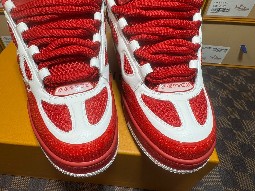 Louis Vuitton Skate Sneaker Rojo Blanco