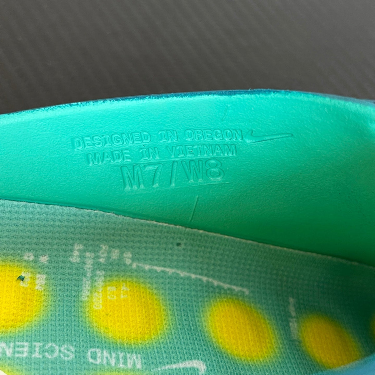 Nike Mind 001 Slide Geode Teal Light Menta