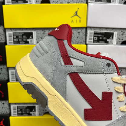 Off White Out Of Office Gris Rojo