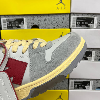 Off White Out Of Office Gris Rojo