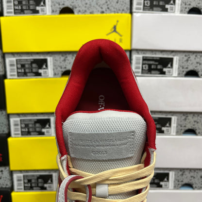 Off White Out Of Office Gris Rojo