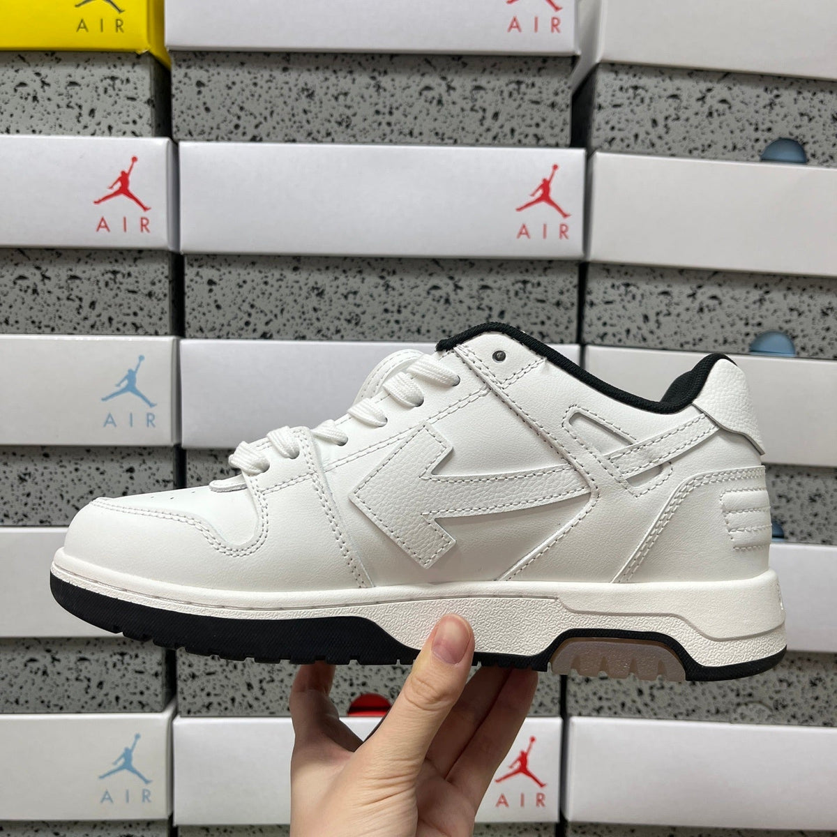 Off White Out Of Office Logo Print Blanco