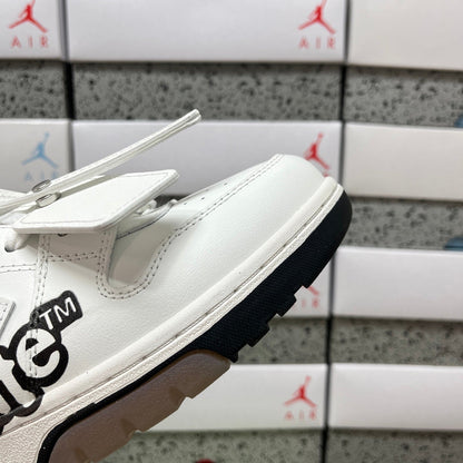 Off White Out Of Office Logo Print Blanco