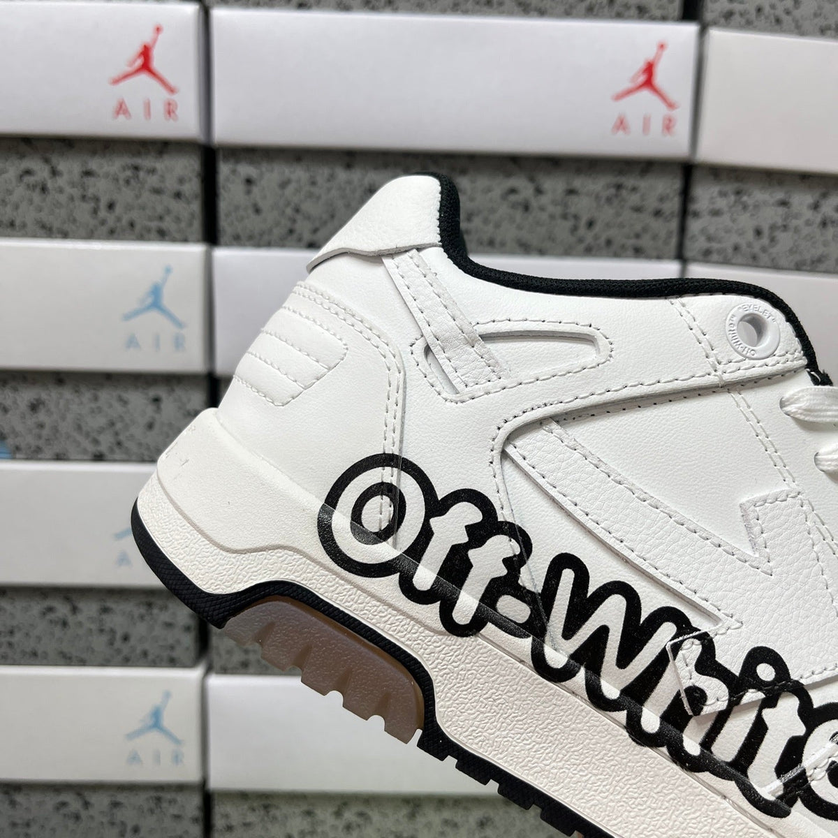 Off White Out Of Office Logo Print Blanco