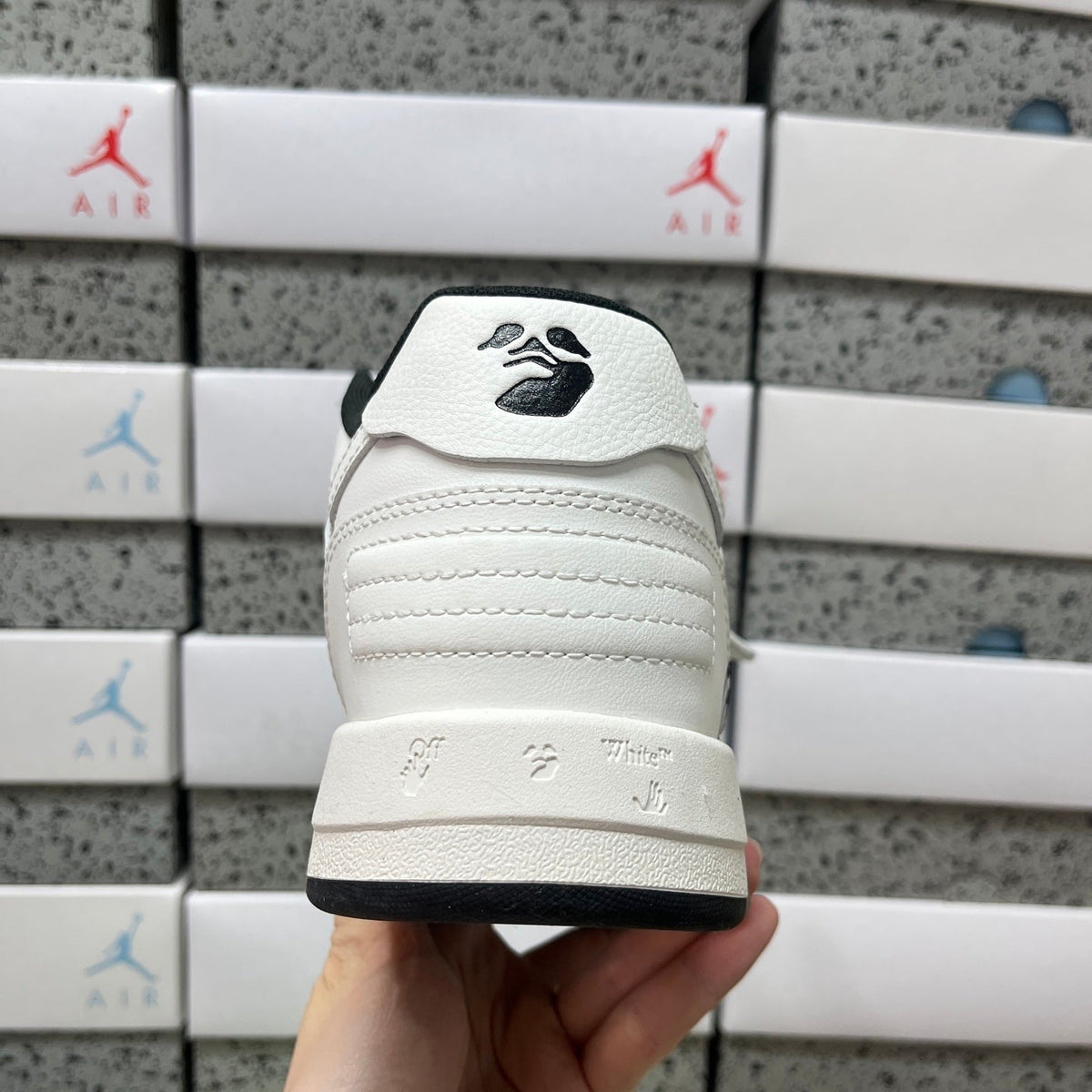 Off White Out Of Office Logo Print Blanco