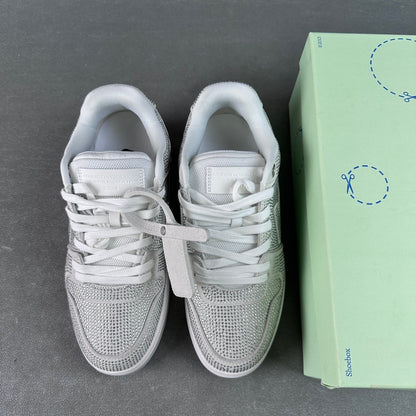 Off White Out Of Office Strass Plateada