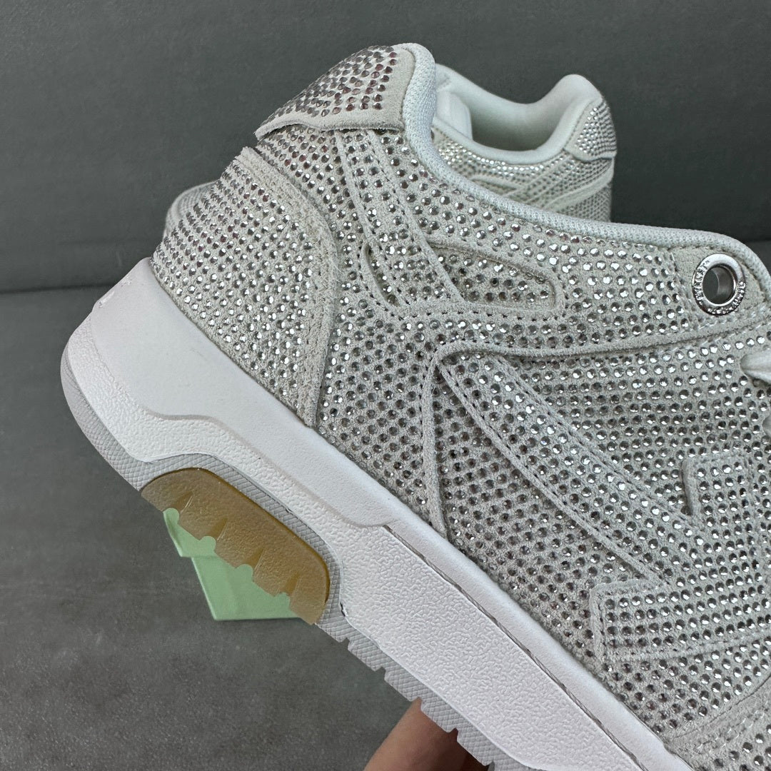 Off White Out Of Office Strass Plateada