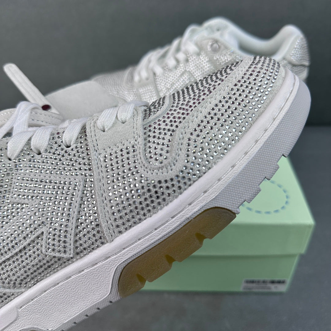 Off White Out Of Office Strass Plateada