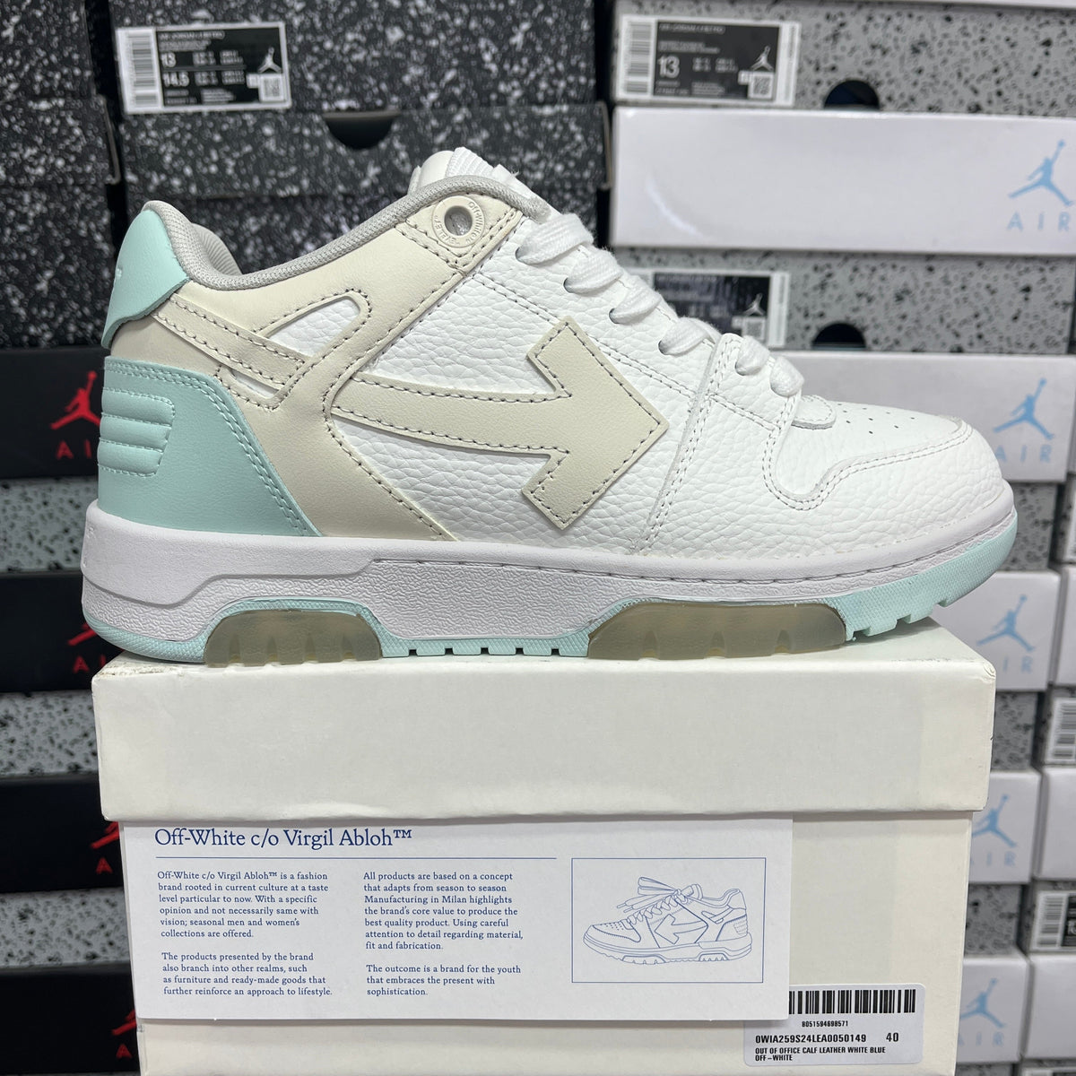 Off White Out Of Office Blanca Verde Menta