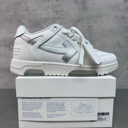 Off White Out Of Office Blanca Plateado