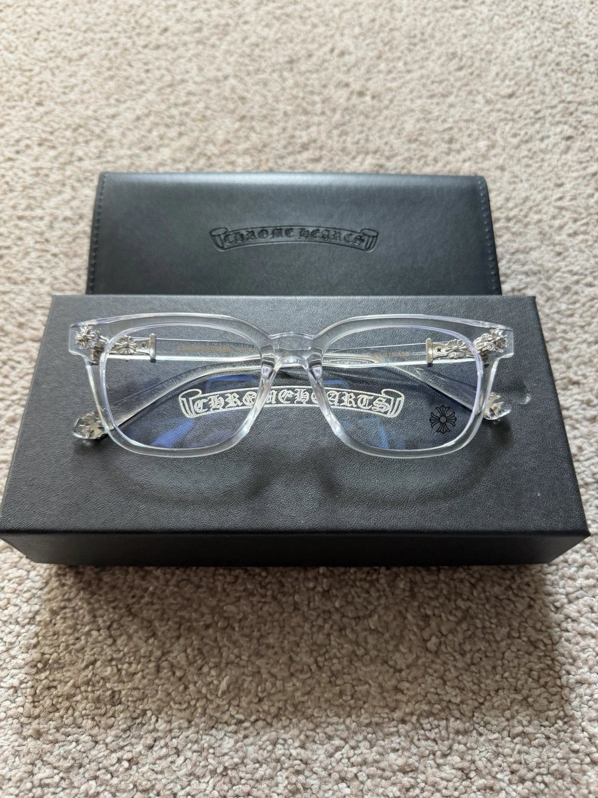 Lentes chrome hearts filtro luz azul (entrega inmediata)