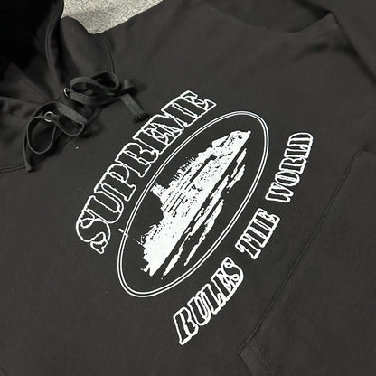 Buzo Supreme Corteiz Rules The World Negro