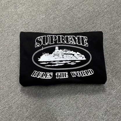 Buzo Supreme Corteiz Rules The World Negro