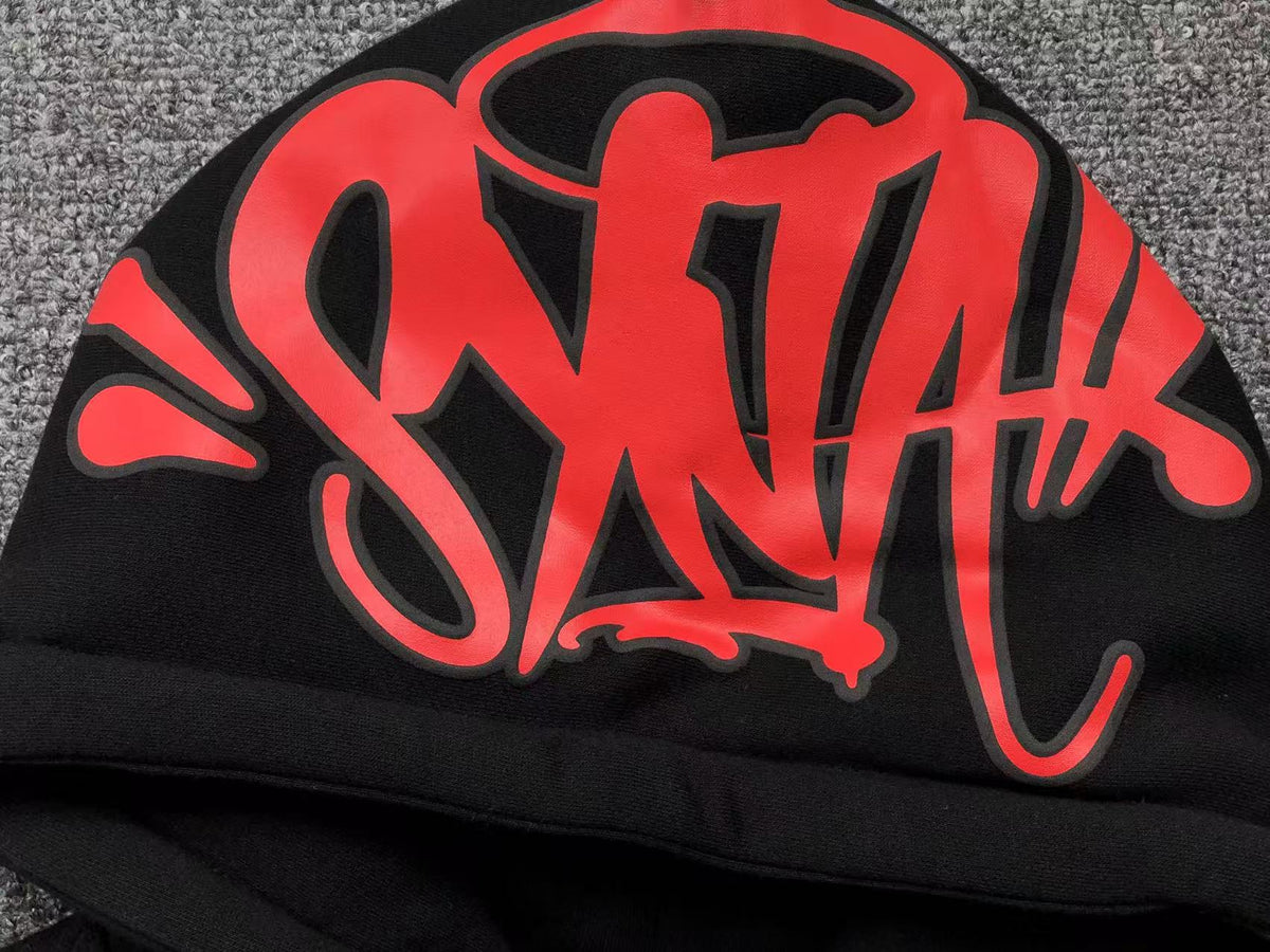 Conjunto Syna World Syna Logo Negro Rojo