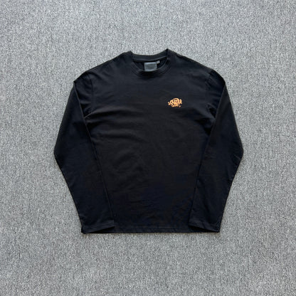 Remera Syna World Synarchy Negra Naranja