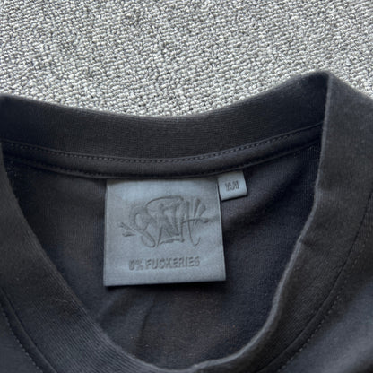 Remera Syna World Synarchy Negra Naranja