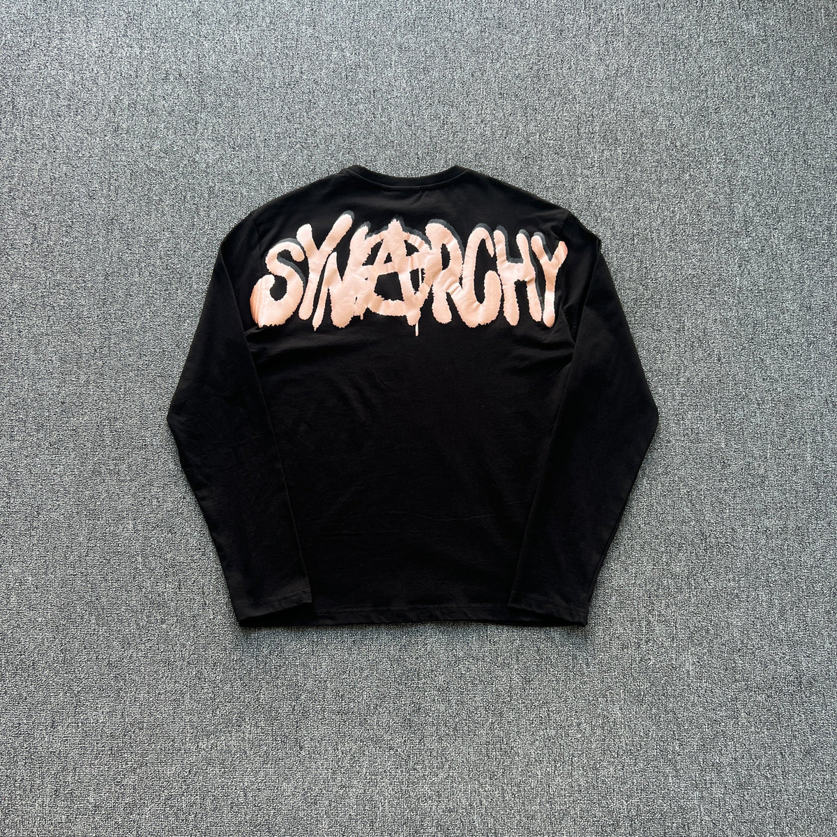 Remera Syna World Synarchy Negra Rosa
