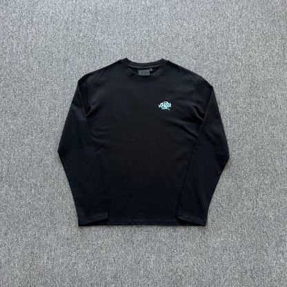 Remera Syna World Synarchy Negra Celeste