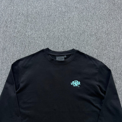 Remera Syna World Synarchy Negra Celeste