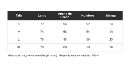 Tabla de talles