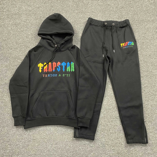 Conjunto Trapstar Chenille Decoded Negro Candy