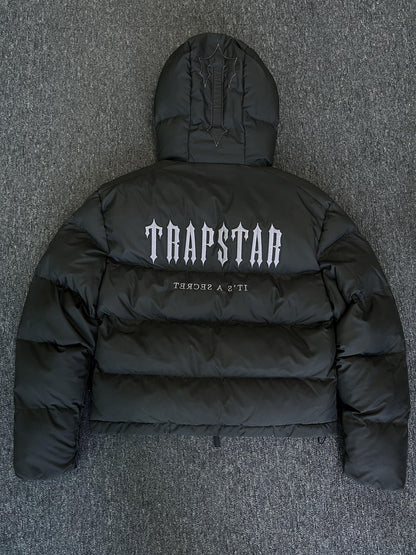 Campera Trapstar Decoded Hooded 2.0 Puffer Negra