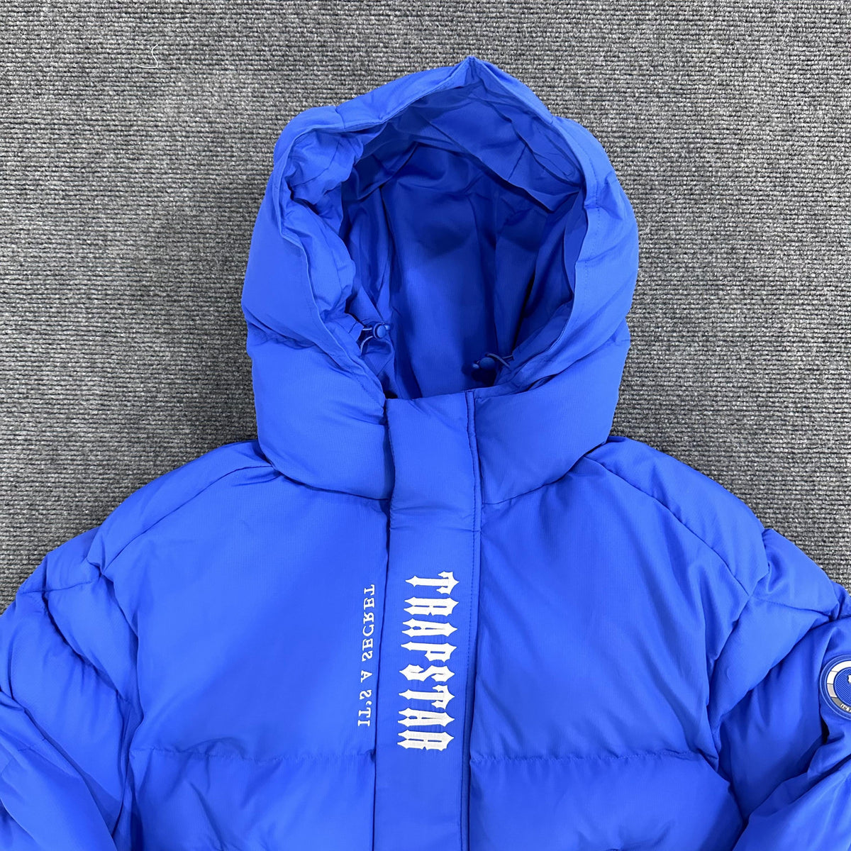 Campera Trapstar Decoded Hooded 2.0 Puffer Azul