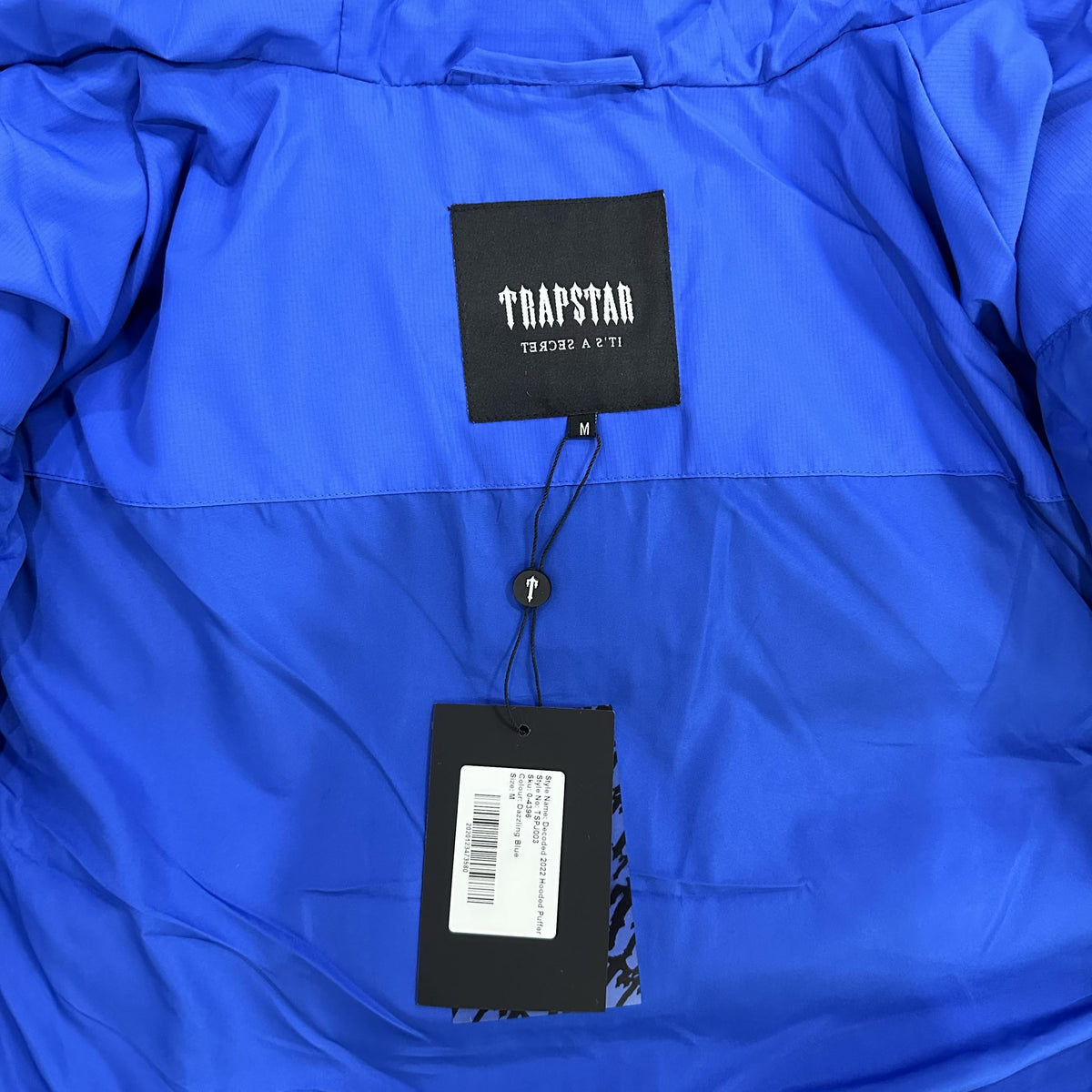 Campera Trapstar Decoded Hooded 2.0 Puffer Azul