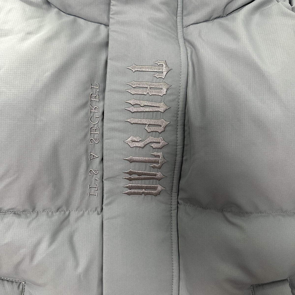 Campera Trapstar Decoded Hooded 2.0 Puffer Gris