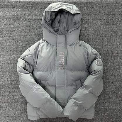 Campera Trapstar Decoded Hooded 2.0 Puffer Gris