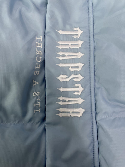 Campera Trapstar Decoded Hooded 2.0 Puffer Celeste