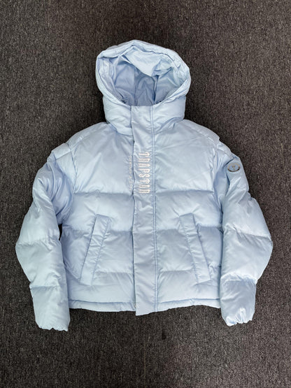 Campera Trapstar Decoded Hooded 2.0 Puffer Celeste
