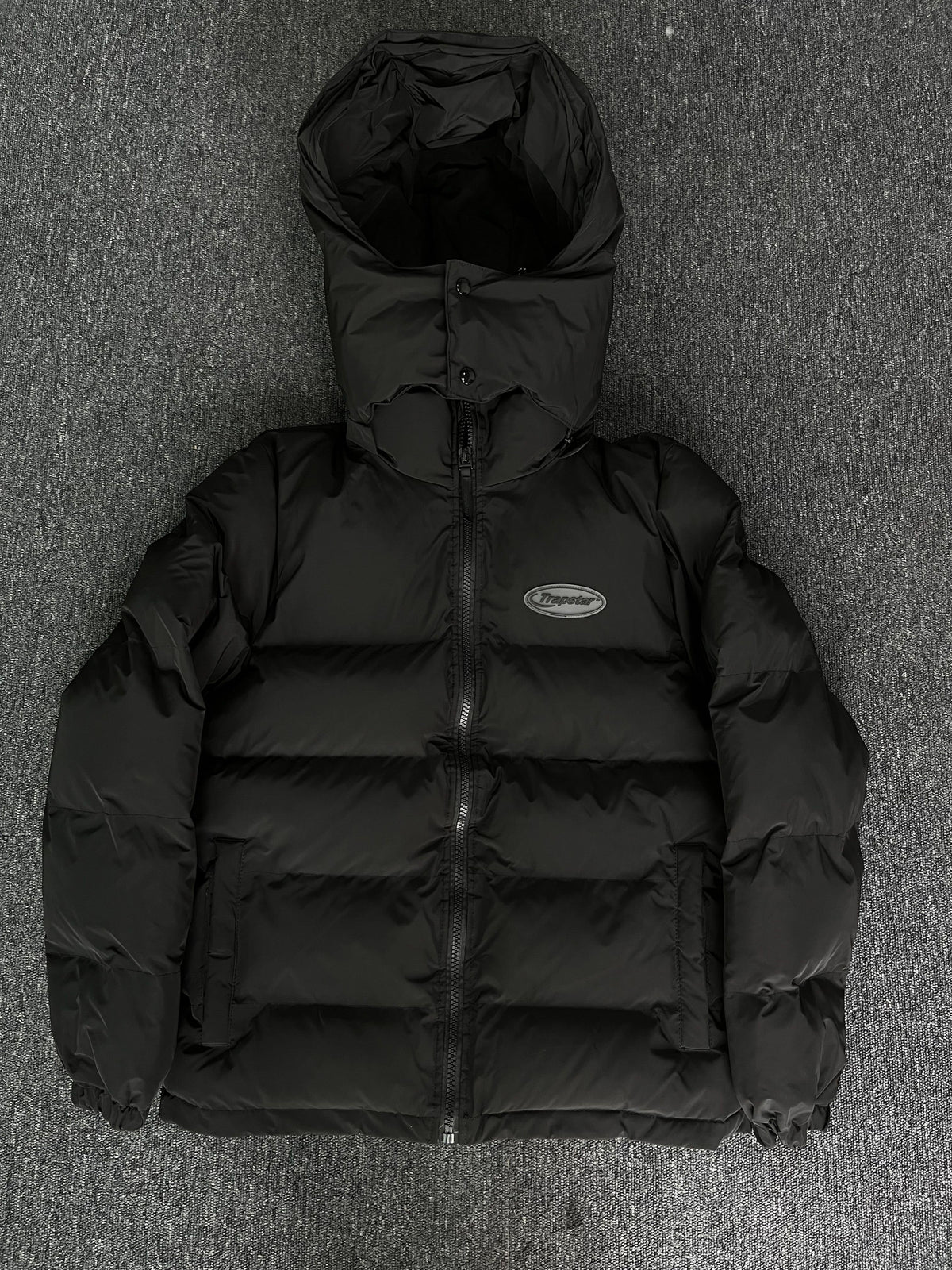Campera Trapstar Hyperdrive Detachable Hooded Puffer Negra