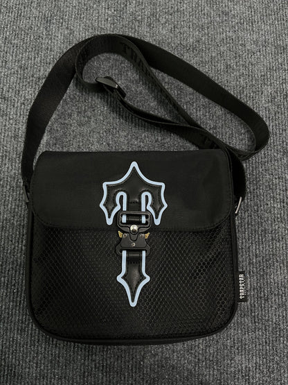 Morral Trapstar Irongate 1.0 Crossbody Negro Azul
