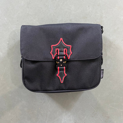 Morral Trapstar Irongate 1.0 Crossbody Negro Rojo