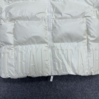 Campera Trapstar Irongate Embossed Puffer Blanca