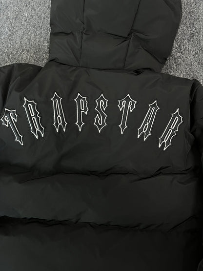 Campera Trapstar Irongate Hooded Quilted Puffer Negra