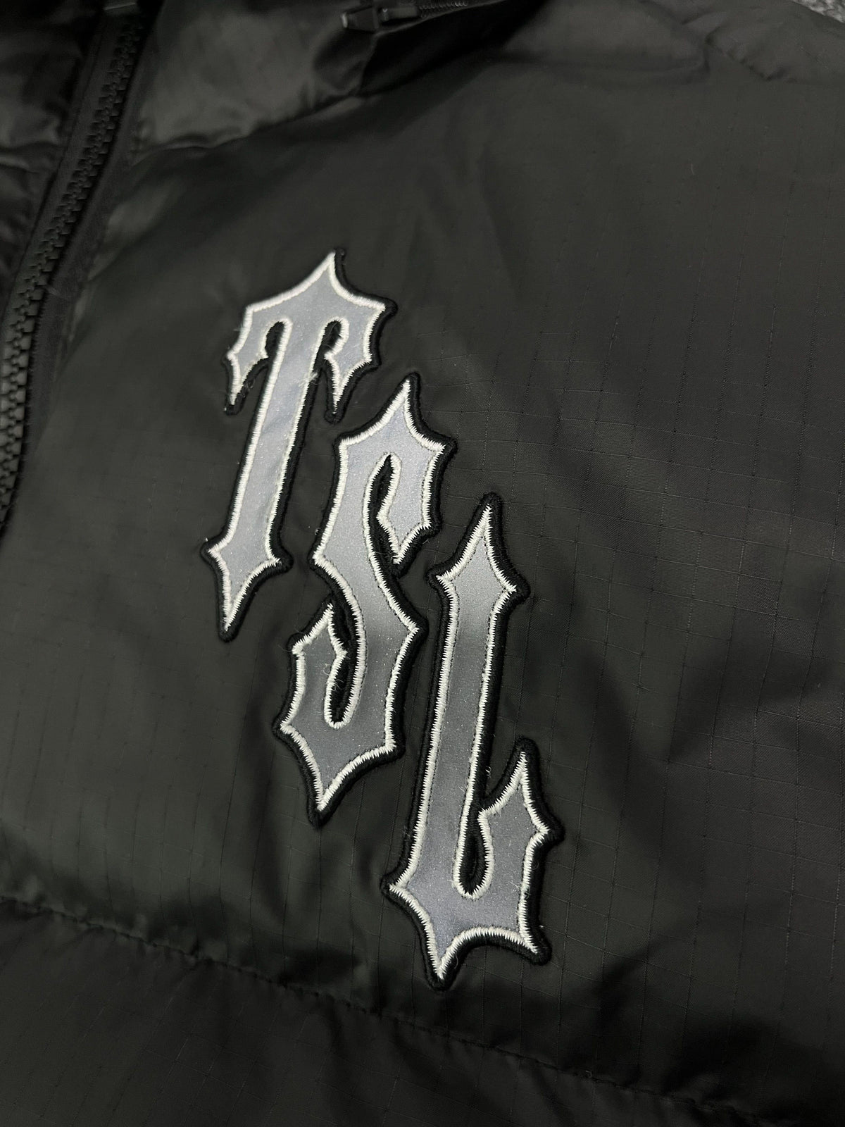 Campera Trapstar Shooters Hooded Puffer Negra
