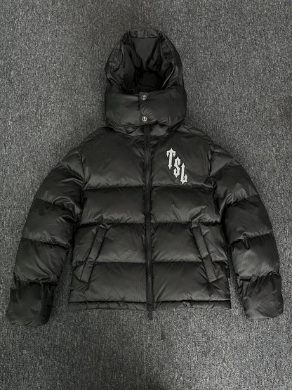 Campera Trapstar Shooters Hooded Puffer Negra