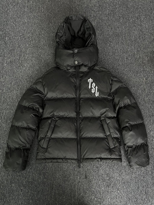 Campera Trapstar Shooters Hooded Puffer Negra
